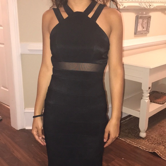 Black Macy’s prom dress - Picture 2 of 8